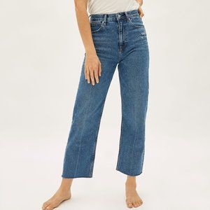 Everlane Way-High Jeans in Distressed Size 24